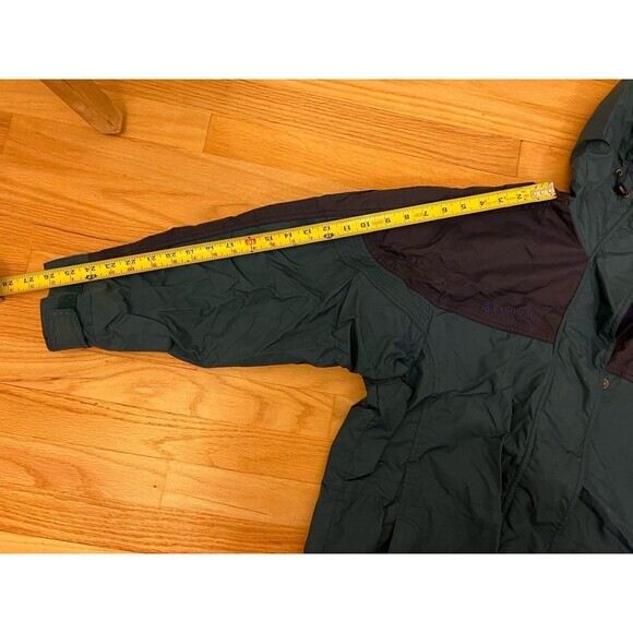 Vintage‎ Columbia Jacket Womens Medium Green Windbreaker Full Zip - Picture 6 of 8
